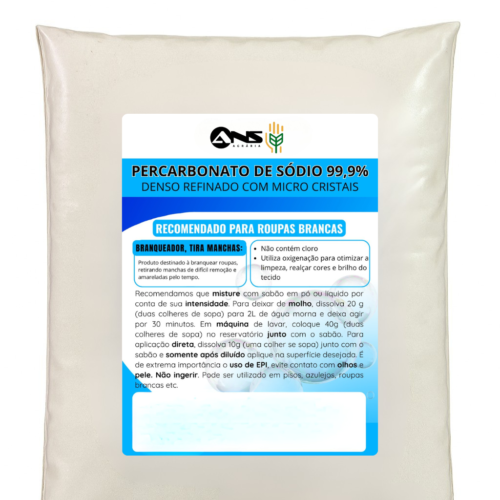 Percarbonato de Sódio 99,9% 1kg - Roupas Brancas